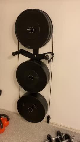 PRx Weight Plate Wall Storage - Customer Photo From Michael Goese