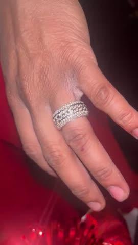 Rotatable 5-Layer Iced Cuban Ring - Customer Photo From India H.