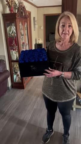 Royal Blue Roses velvet 36 - Customer Photo From cherea holcomb