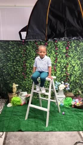 Wooden Step Ladder - White - Customer Photo From Janet R.