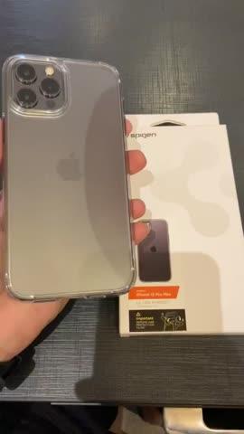Apple iPhone 12 Pro Max Ultra Hybrid TPU + PC Case by Spigen - ACS01618 - Crystal Clear - Customer Photo From Anas