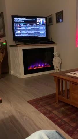 The Forte 40 Inch Recessed Smart Electric Fireplace 80006 - Customer Photo From Keith Lightfoot