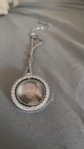 3D Spinning 2-Faced Custom Picture Pendant - Customer Photo From Amareon P.