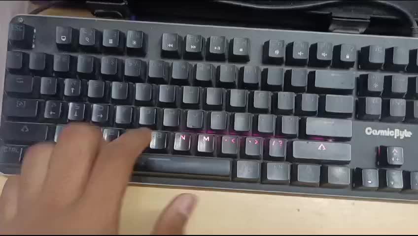 Certified Refurbished Cosmic Byte Neon Mechanical Gaming Keyboard - Customer Photo From Pranet Warrier