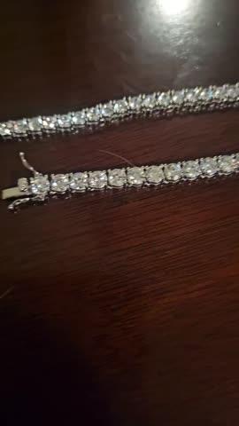 4.81 Carat VVS Moissanite Ankh Necklace - Customer Photo From Antonio M.