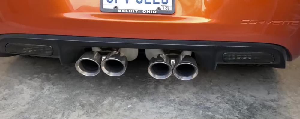 3.0 IN Axle-Back Twin 4.5 IN Tips (21077) Xtreme Sound Level | 2006-2013 Corvette C6 Z06 ZR1 - Customer Photo From Paul Stratton