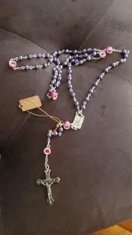Lavender Rose Rosary - Customer Photo From Cynthia A.