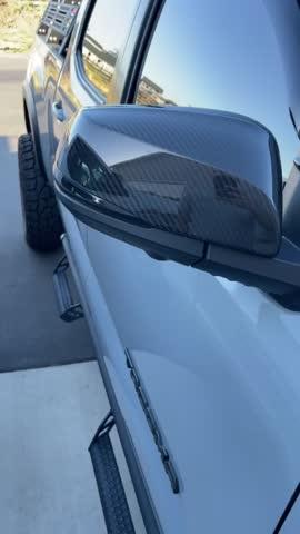 Carbon Fiber Mirror Caps For Tacoma (2016-2023) - Customer Photo From Austin T.
