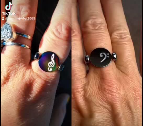 Music Clef Heart Symbol Spinner - Customer Photo From Samantha S.