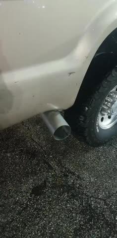 5" Turbo Back, Single Side Exit, No Muffler, AL, 1999-2003 F-250/350 7.3L, all models - Customer Photo From Thomas Geschwind