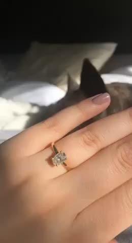 Noelle Oval Diamond Engagement Ring Setting - Customer Photo From Sarah Ralph