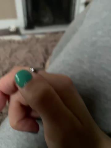 Black Picasso Crystal Fidget Ring - Customer Photo From Emilie Bowman