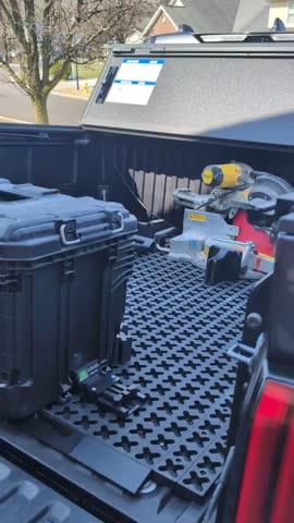 Tmat Truck Bed Organizer Slide Out Mat | Universal Fit for Short Beds 5