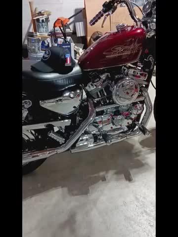 #1 Sportster Motorcycle Patch - Customer Photo From David Leemon