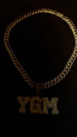 Custom Letters Two Layer Glow In The Dark Necklace - Customer Photo From Lemichael M.