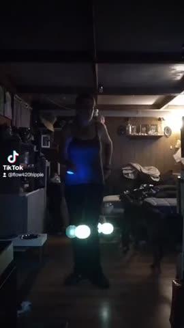 OrbPoi Pro LED Contact Poi - Customer Photo From Chelsea M.
