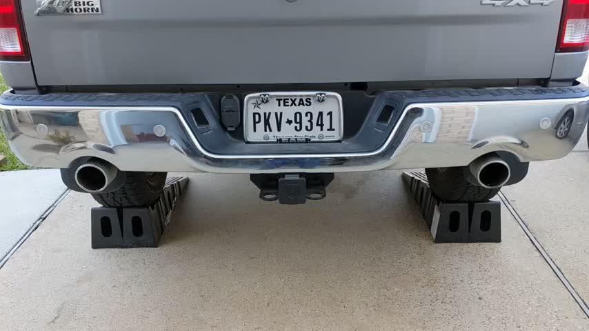 3" Single in 2.25" Dual Out Muffler Replacement, High Flow, T409, 2009-2022 RAM 1500 5.7L Hemi - Customer Photo From David Sweeney