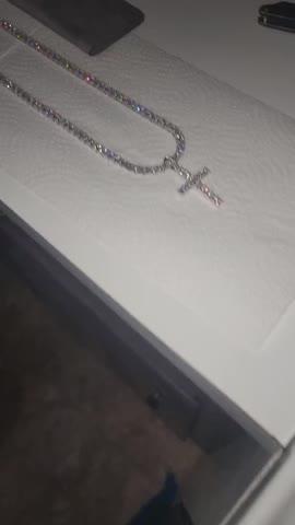 5MM 925S & VVS Moissanite Tennis Chain White Gold - Customer Photo From Monzell B.