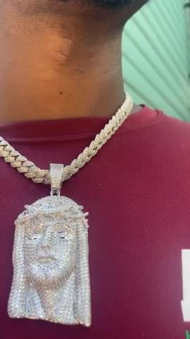 Cuban Link Chain (10mm) in White Gold / 18K Gold - Customer Photo From Jahson