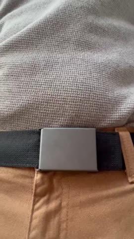 Wazoo Cache Belt | EDC Survival Belts with Hidden Pocket Medium (46 Inches) / Black