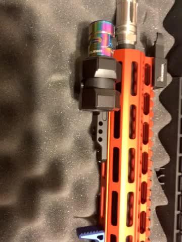 UTG M-LOK Offset Flashlight Ring Mount, Matte Black - Customer Photo From Carlo D.