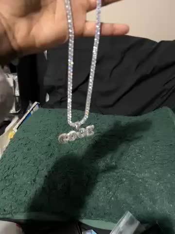 Small Baguette Custom Pendant - Customer Photo From jackie